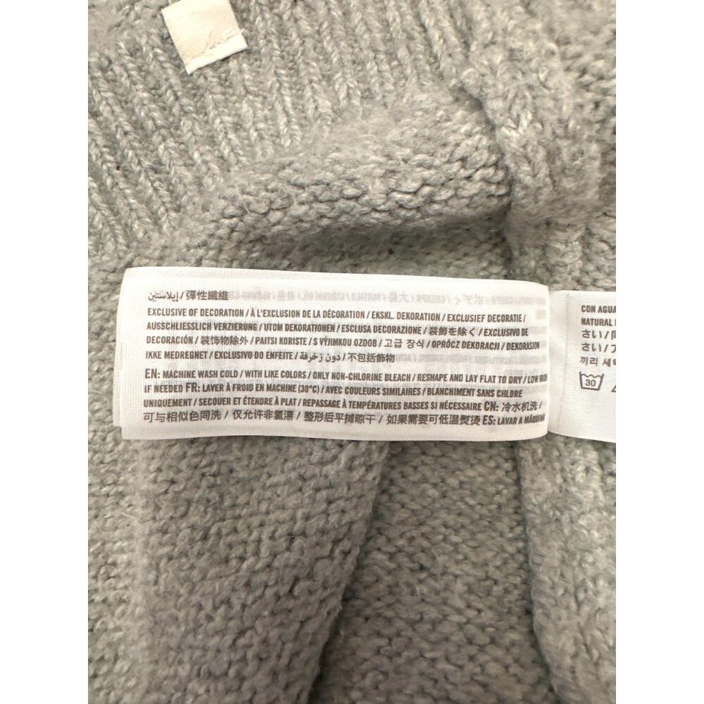 Abercrombie Kids Size 15 Gray Girl Draped Waterfall Cardigan Soft Knit Open Fron - Picture 10 of 13